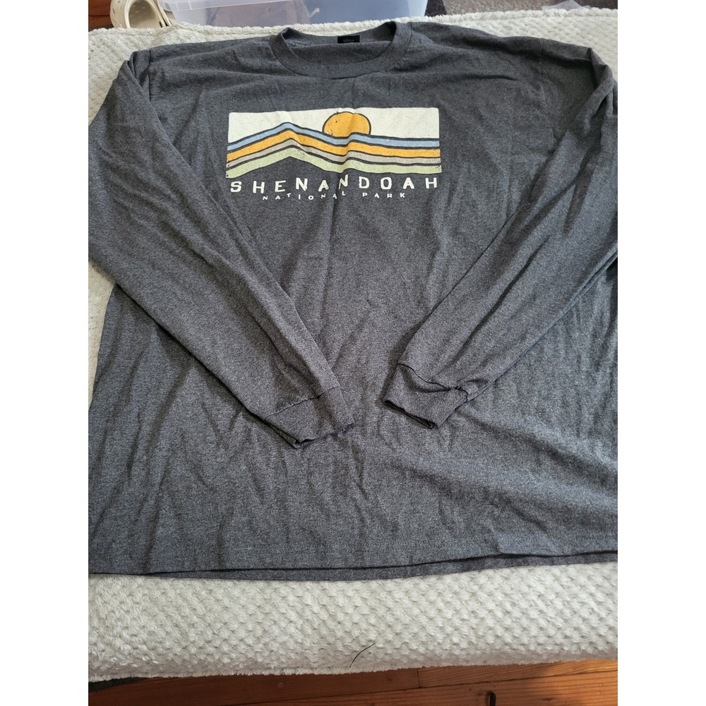 Shenandoah National Park gray long sleeve tee XXL